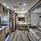 Front to Back 24FW shown with Driftwood II cabinetry, Carbon décor and optional Three Seat Power Recliner.